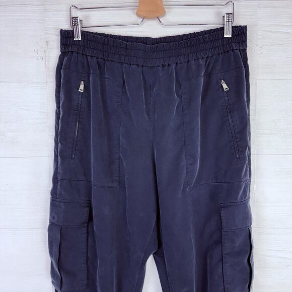 Polo Ralph Lauren Utility Cargo Jogger Pants Men Large Navy Lightweight Outdoor - Picture 2 of 14